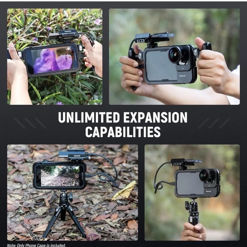 15 Pro Cage Video Rig with Dual Handles, Quick Release 67mm Filter Adapter, 17mm